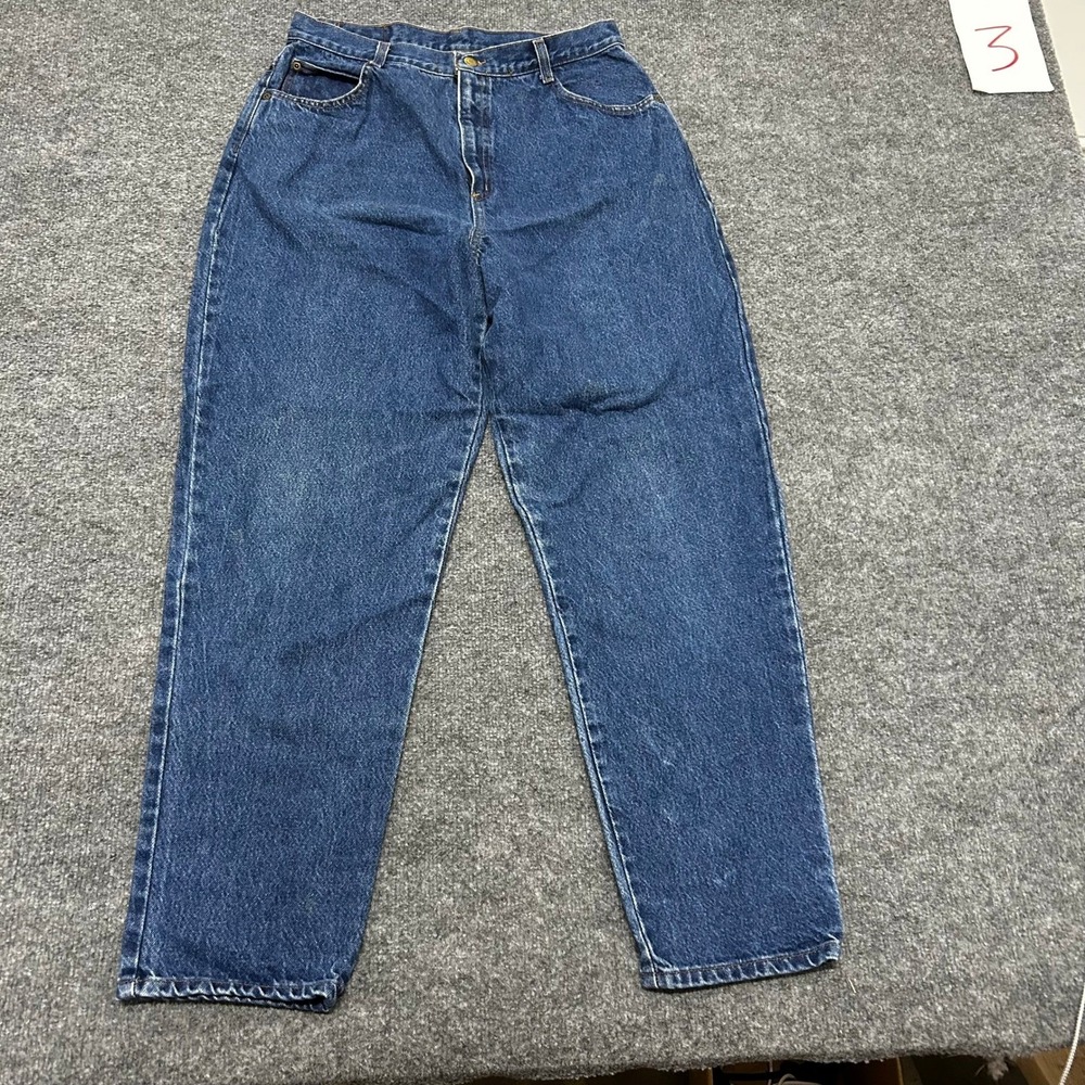 Hunt Club Jeans Womens Size 16 Blue High Waisted Mom Fit Tapered Leg Cotton USA